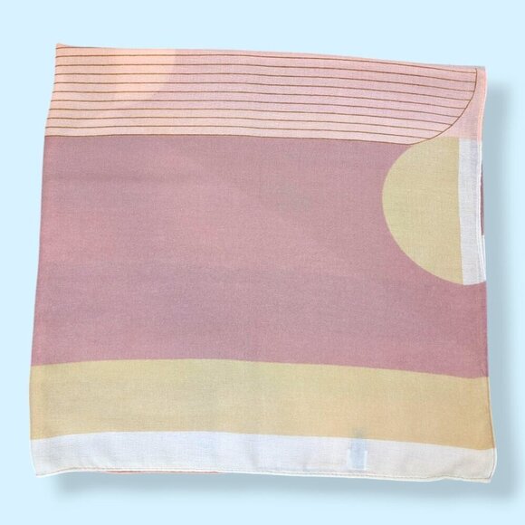 Pink & Yellow XL Rectangular Scarf - Picture 4 of 8